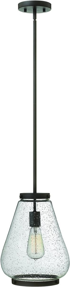 10W Finley 1 Light Mini Pendant Light Fixture in Oil Rubbed Bronze Finish - Perfect for Kitchen Island, Dining Room, or Entryway Lighting