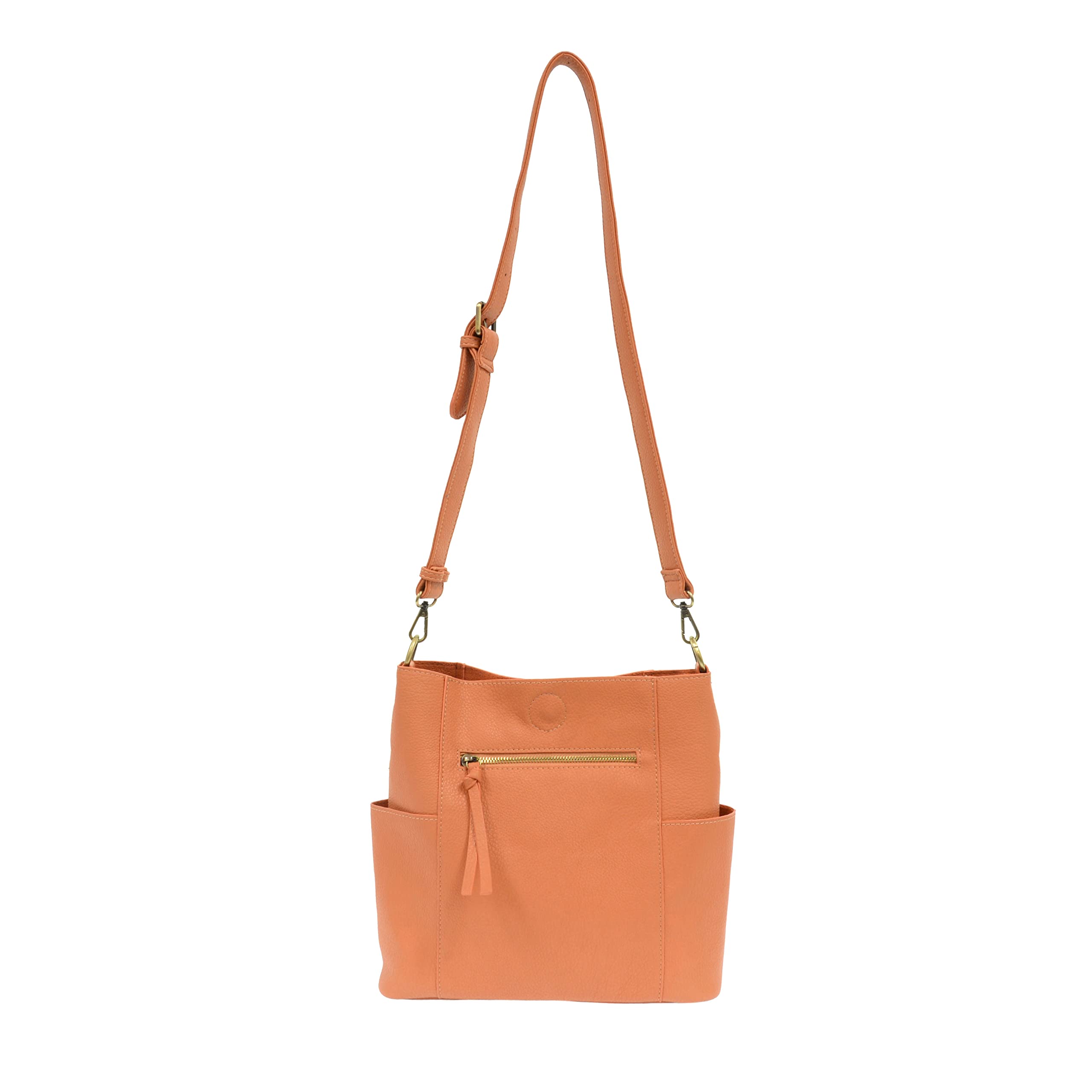Joy Susan Side-Pocket Bucket Bag - Kayleigh Crossbody Handbag for Women, Fashionable Leather Shoulder Purse with Adjustable Strap, Perfect for Work, Travel & Daily Use