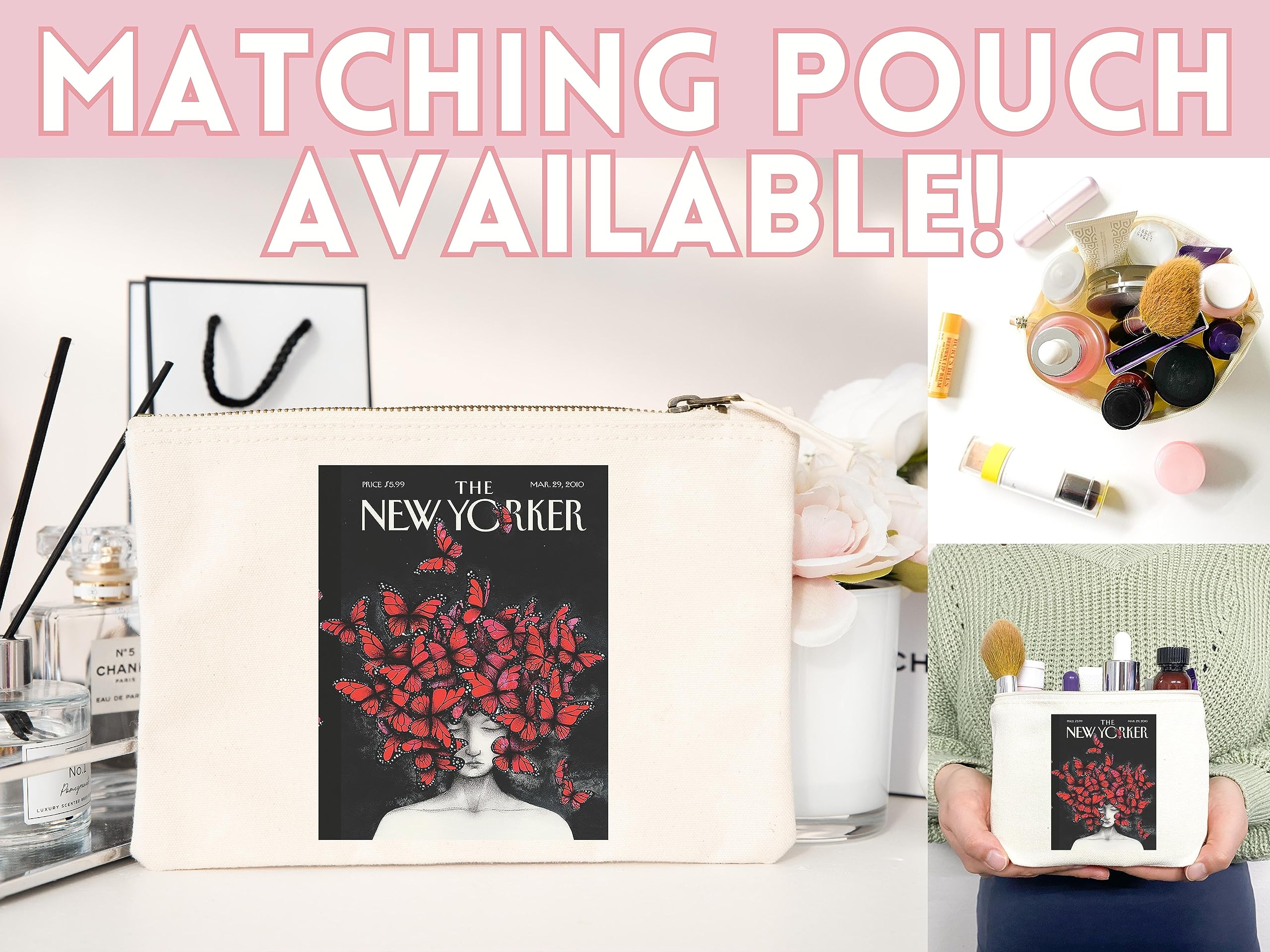 The New Yorker Magazine Tote Bag - Stylish Canvas Art Tote for Women & Men - Perfect for Shopping, Beach, Work & Everyday Use