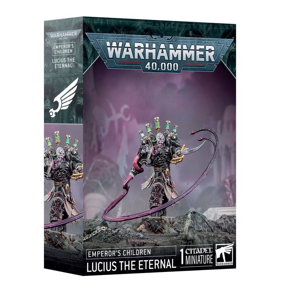 40K Warhammer Emperor's Children Lucius the Eternal Chaos Space Marine Miniature - Perfect for Tabletop Gaming & Collectors