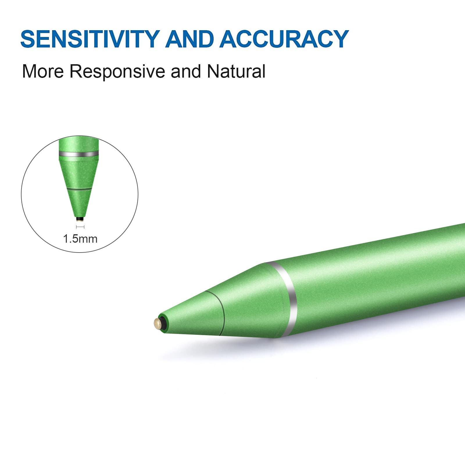 Premium Active Stylus Pen for Touch Screens - Fine Point Digital Pen Compatible with iPhone, iPad, Samsung & Android Devices - Perfect for Note Taking, Drawing & Professional Presentations