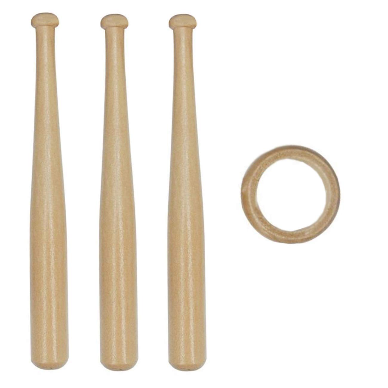 TIHOOD Wooden Baseball Stand Holder - Display Stand for Baseball Bats, Balls & Gloves - Perfect for Home Decor, Sports Room, and Fan Collections