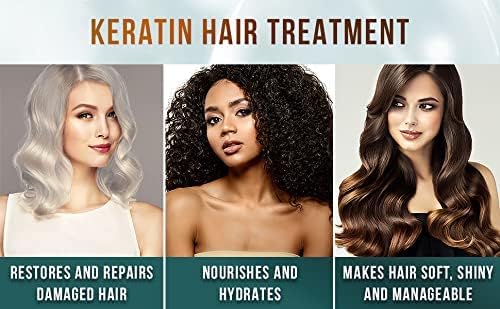 KAARM Keratin Cream Hair Mask - Deep Moisturizing & Smoothing Treatment for Dry, Damaged Hair - 800g Floral Keratin Hair Repair Mask (1 Count) - Perfect for Salon-Quality Hair Care at Home