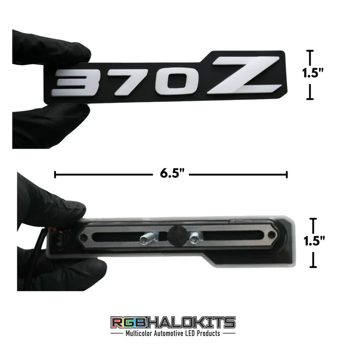 Nissan 370Z LED Emblem Badge - Multicolor RGB Flow Lighting for Custom Car Styling - Perfect for Night Driving & Car Shows