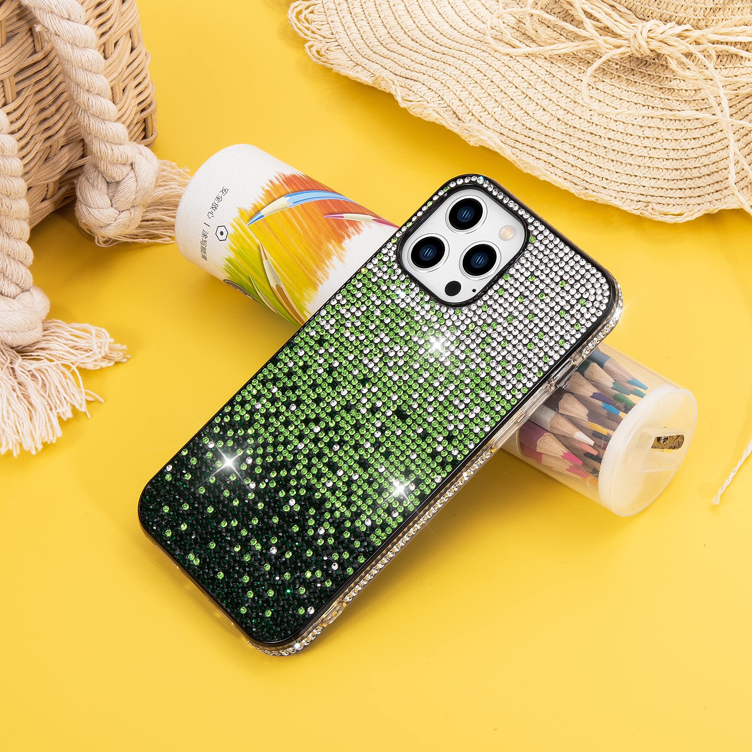 Premium Shockproof TPU Case for iPhone 12 Pro Max - Gradient Glitter Design for Daily Protection