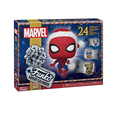 Funko Pocket Pop! Marvel Holiday Advent Calendar - 24 Mini Collectible Figures for Christmas Countdown & Gifts | Perfect for Marvel Fans, Holiday Decor, and Stocking Stuffers