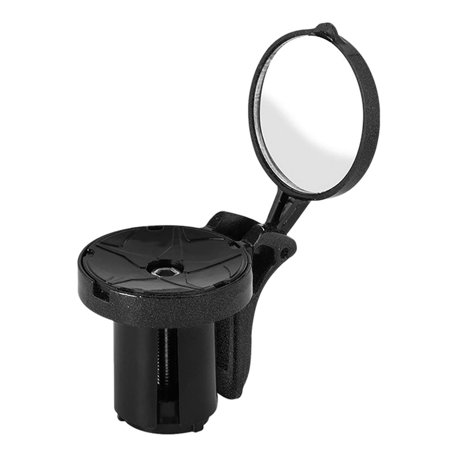 Junshi11 Urban Bike Mirror - 360° Rotating Folding Handlebar Rearview Mirror with Convex Lens for Mountain & Road Bicycles - Perfect for Commuting, Cycling Safety & Traffic Awareness