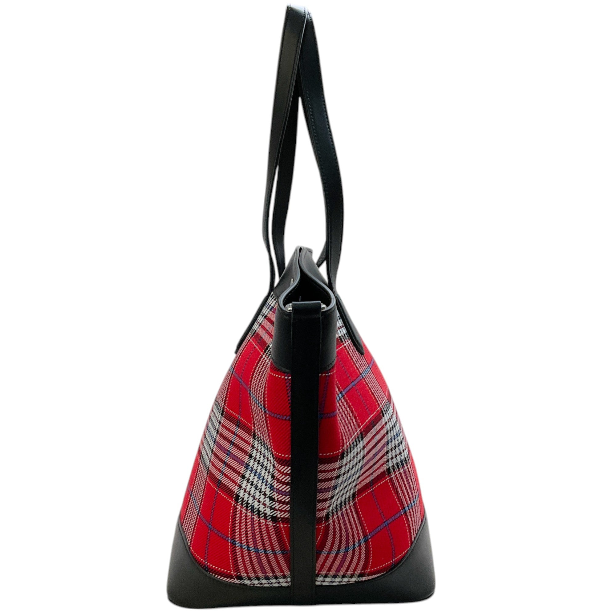 Mulberry Red Tartan Camden Tote Bag for Women - Stylish Crossbody Shoulder Handbag - Perfect for Work, Travel & Everyday Use
