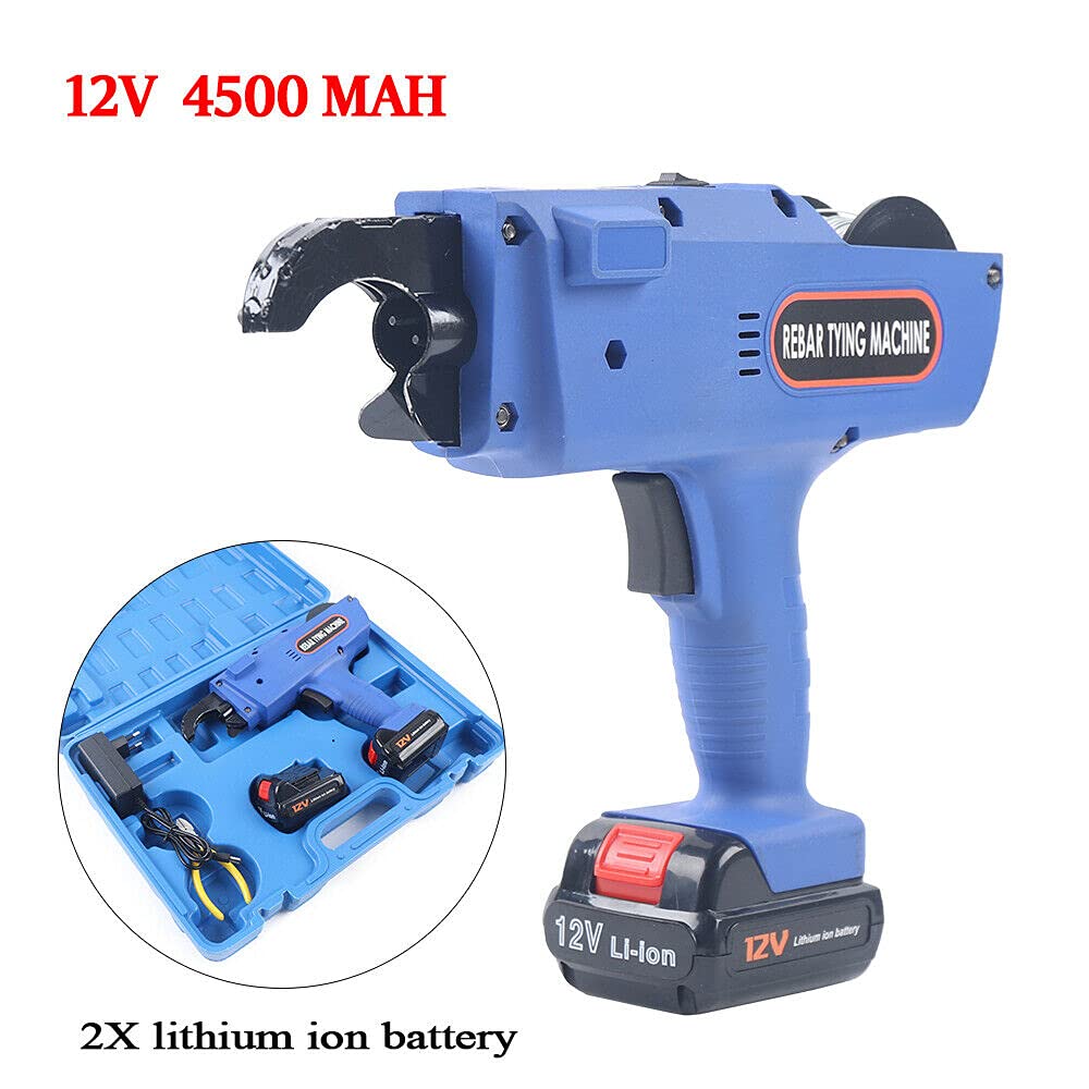 Automatic Electric Rebar Tying Machine - Handheld Steel Bar Binding Tool for Reinforcing Rods | Construction, Concrete Work & DIY Projects