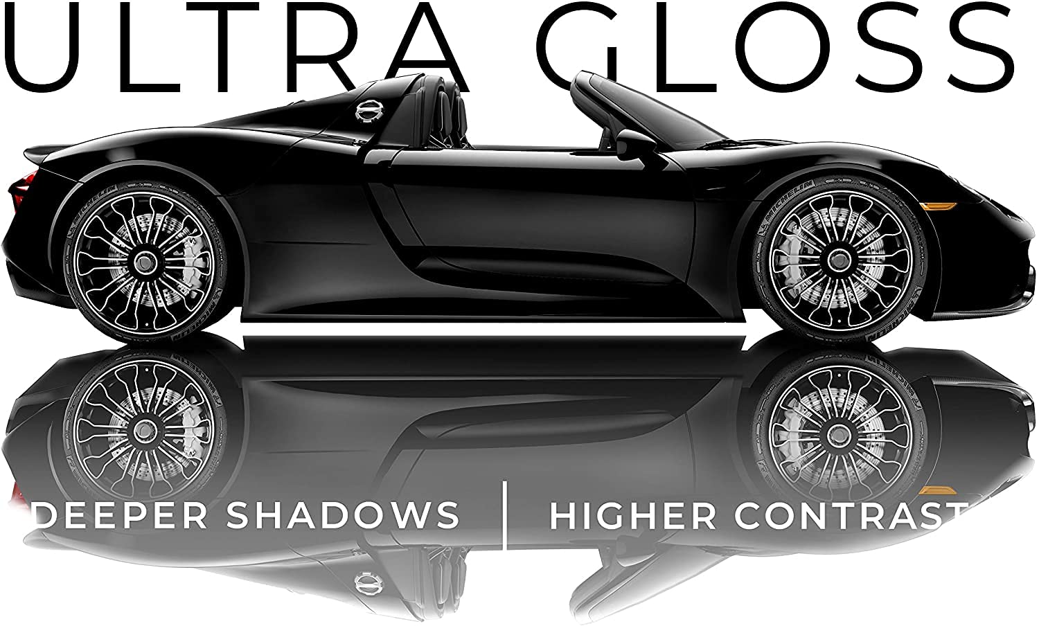 VViViD+ Ultra Gloss Premium Vinyl Car Wrap Film - 14ft x 5ft Gloss Piano Black - DIY Vehicle Customization for Cars, Trucks & Motorcycles