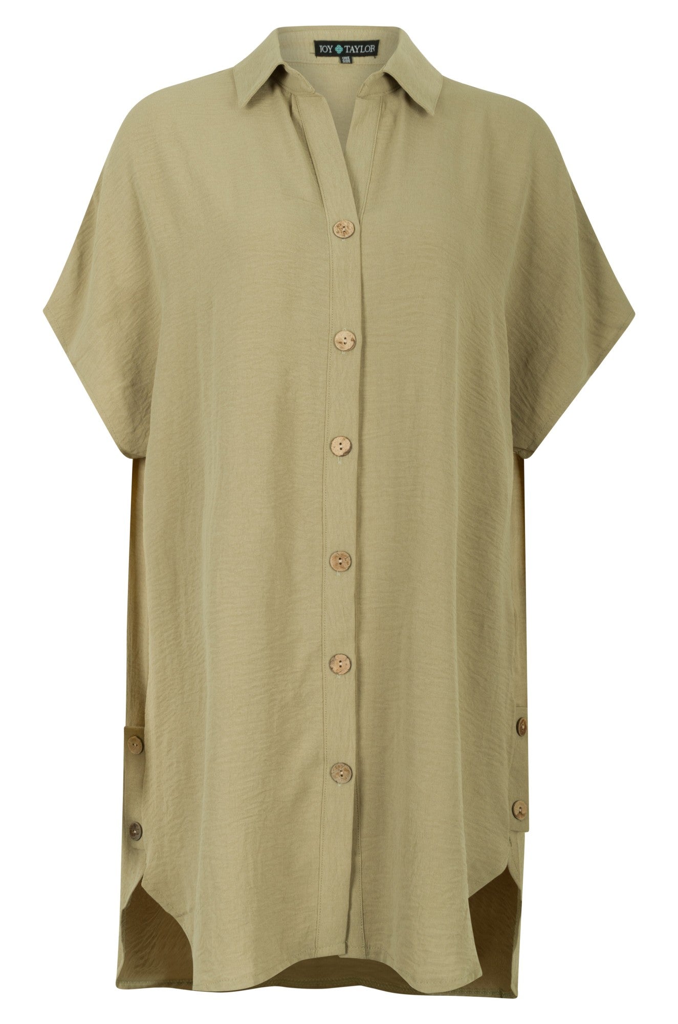 Long Sleeve Casual Button Down Shirt for Men - Khaki Color 0502A1 | Perfect for Office, Travel & Everyday Wear