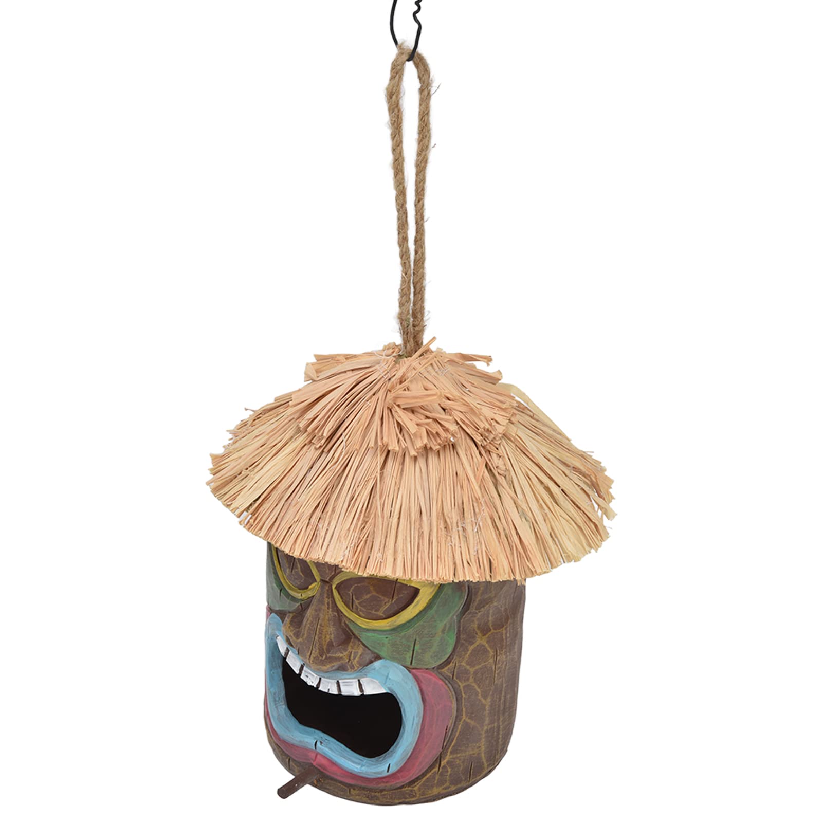 Handmade Weatherproof Resin Birdhouse - Outdoor Garden, Yard & Patio Decoration - Waterproof & Durable Home Decor for Birds - Perfect for Backyard, Lawn & Nature Lovers