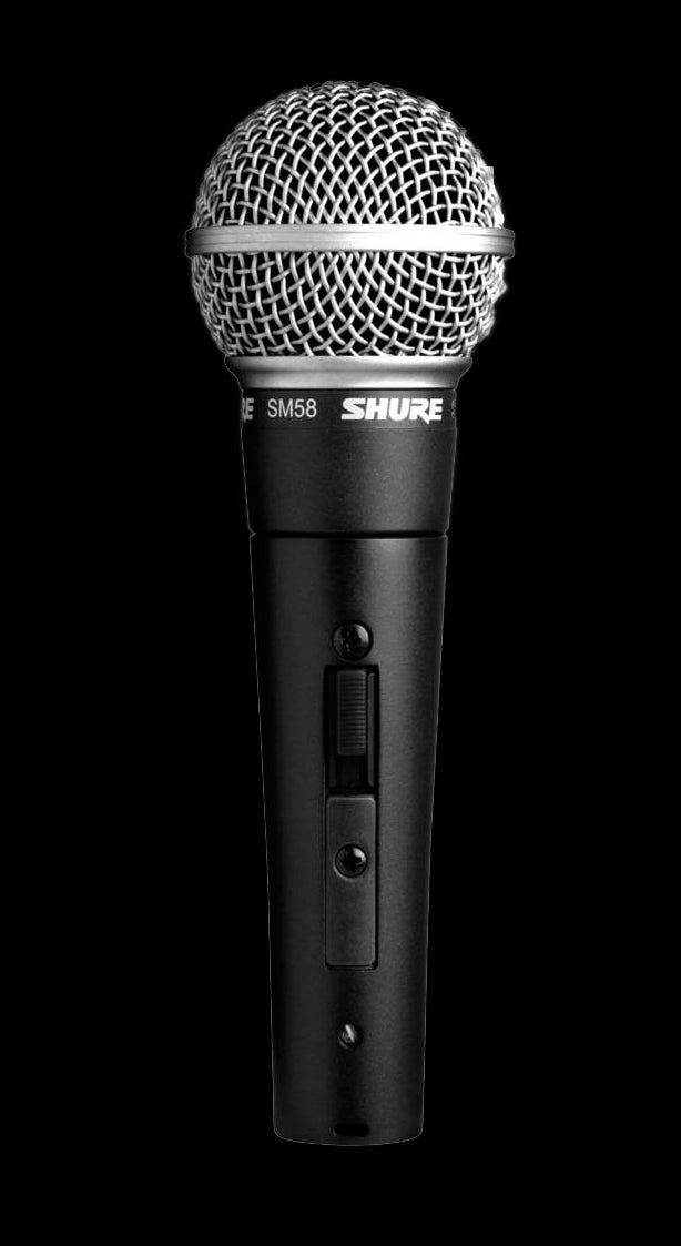 Shure SM58S Dynamic Vocal Microphone - Professional Cardioid Mic for Live Performances, Studio Recording & Podcasting - Durable Metal Construction with Enhanced Sound Clarity