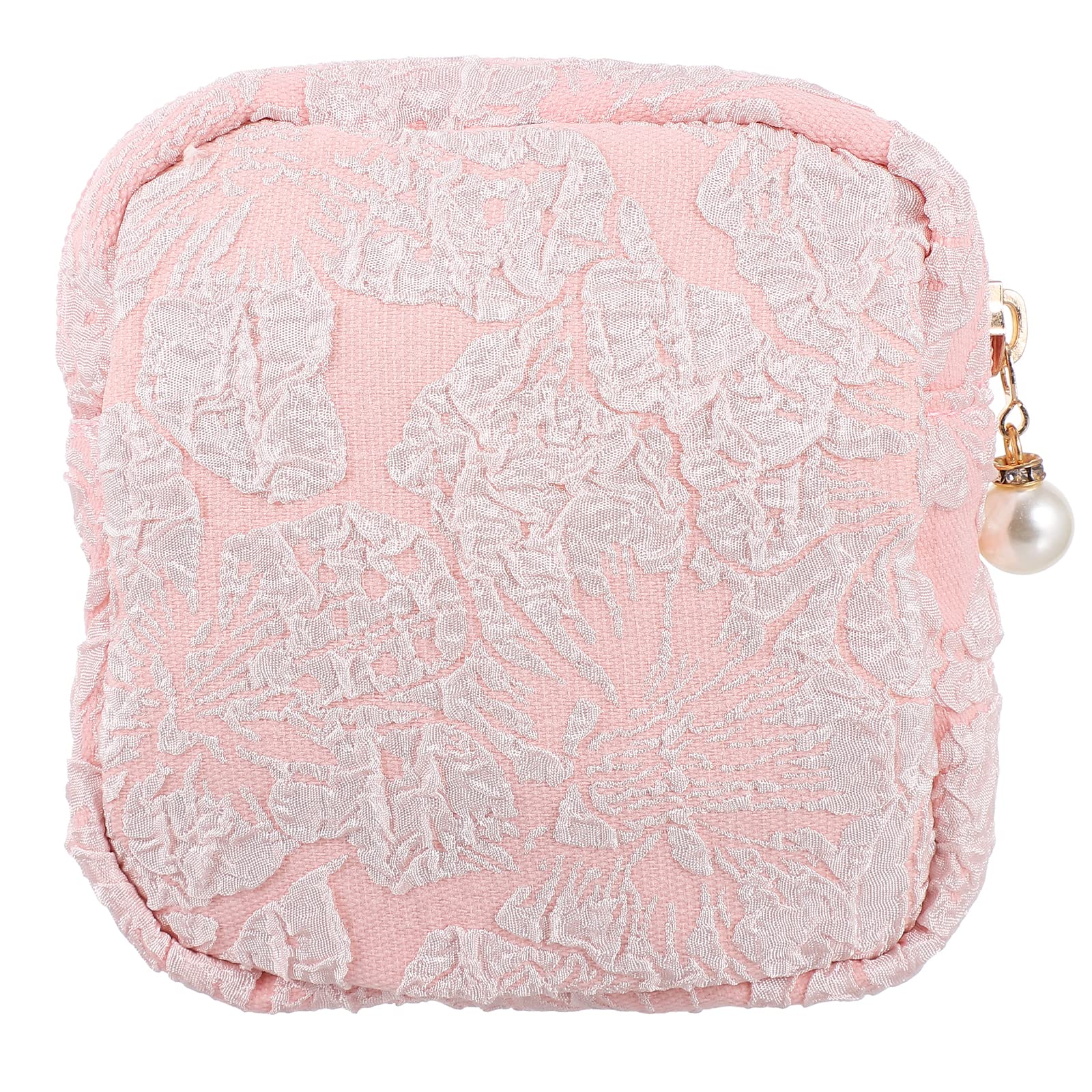 Healifty Portable Period Pouch - Waterproof Zippered Cosmetic & Makeup Bag for Women | Perfect for Travel, Gym, and Daily Essentials Organization