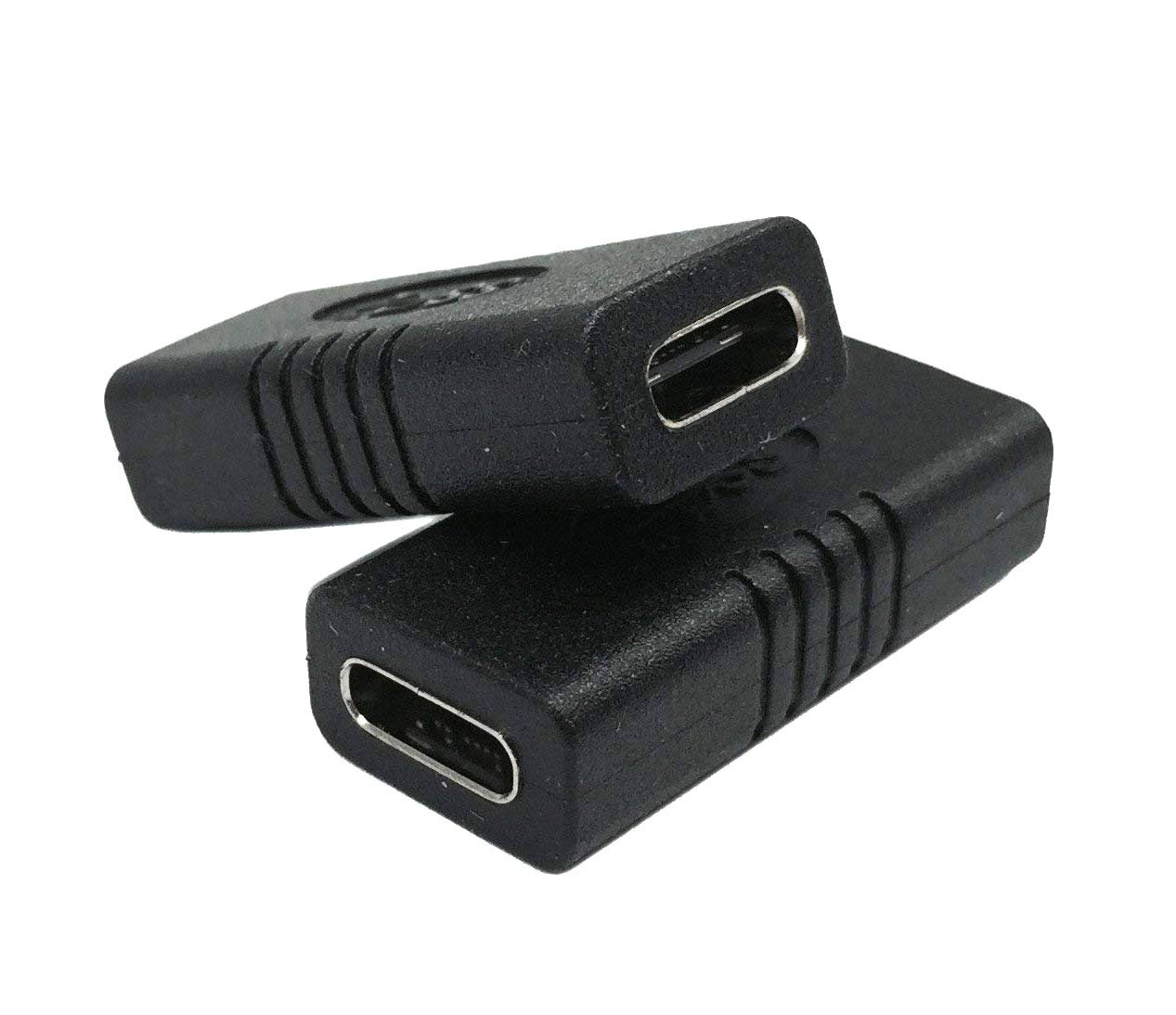 Qaoquda 2-Pack USB 3.1 Type-C Female to Female Extension Adapter - USB-C F/F Connector for Laptop, Tablet, Smartphone, MacBook, iPad Pro - High Speed Data Transfer & Charging - Perfect for Home, Office & Travel Use