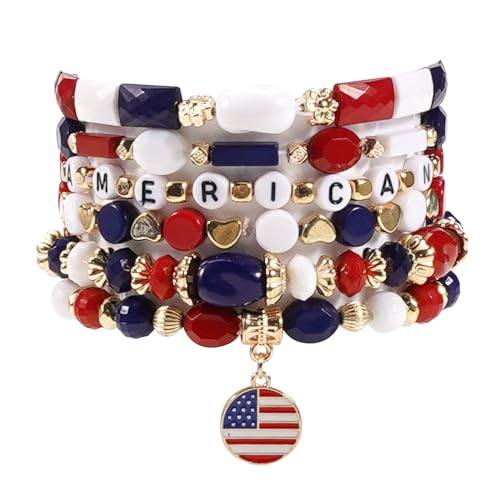 USA Flag Bracelets-E