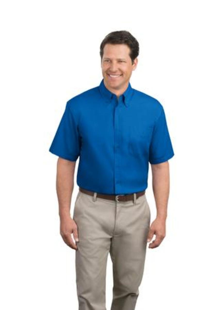 Port Authority Men's Tall Short Sleeve Easy Care Polo Shirt - Comfortable Work & Casual Wear for Office, Golf & Outdoor Activities