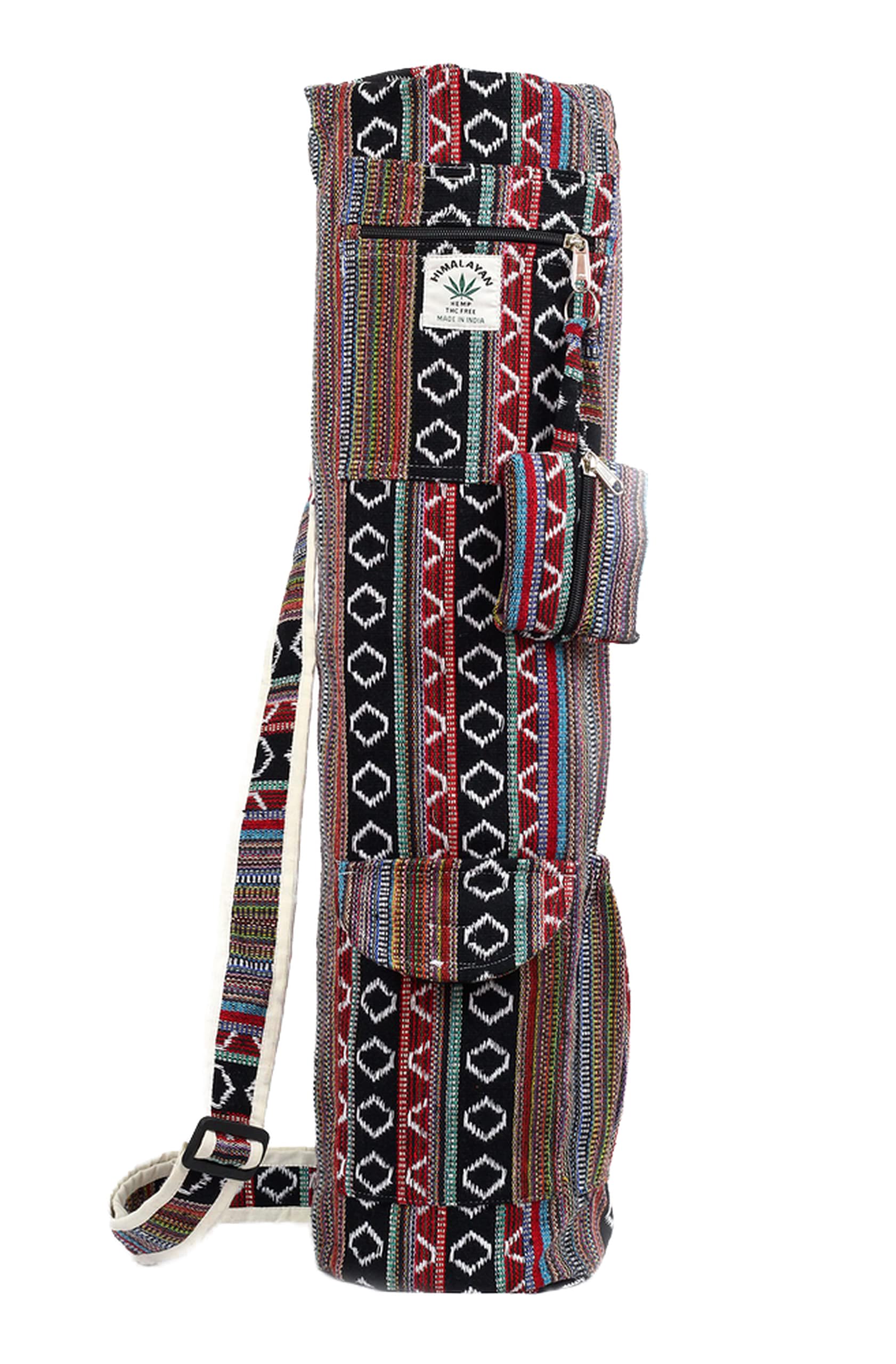 Eco-Friendly Hemp Yoga Mat Bag with Full-Zip - Fits Up to 26 Inch Mats - Perfect for Yoga, Pilates & Gym Workouts - Sustainable Yoga Mat Carrier for Active Lifestyles