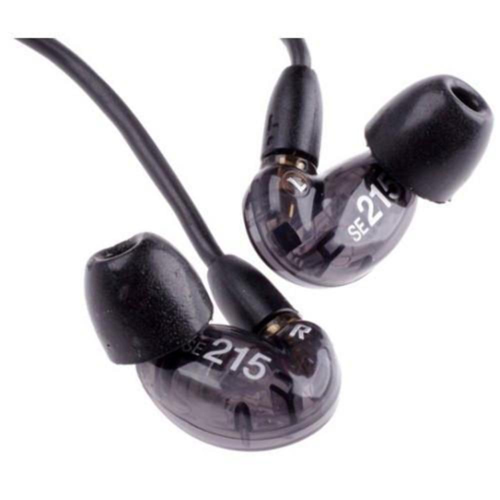 Shure SE215-CL Professional Sound Isolating In-Ear Monitor Earphones with Triple Flange Sleeves (3 Pairs) - Clear | High-Fidelity Audio, Noise Isolation for Musicians, DJs & Audiophiles | Perfect for Live Performances, Studio Recording & Commuting