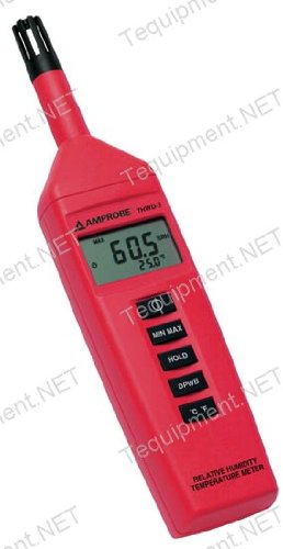 Amprobe THWD-3 Digital Sling Psychrometer with Dew & Wet Bulb Measurement - HVAC, Industrial, and Weather Monitoring Tool