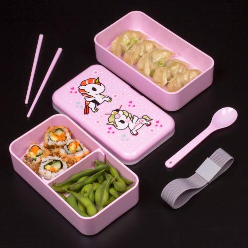 Tokidoki Bento Box - Cute Japanese Lunch Box for Kids & Adults | Microwave & Dishwasher Safe | Perfect for School, Office & Picnics