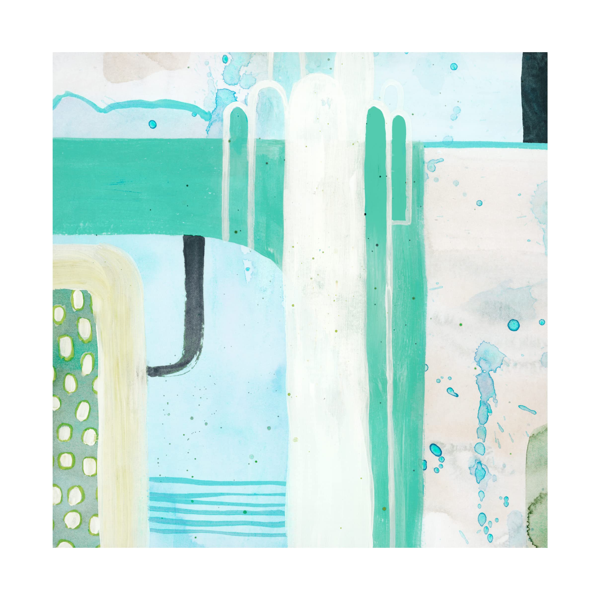Grace Popp Minted Storm III Canvas Wall Art - Modern Abstract Painting for Living Room, Bedroom & Office Decor - Handmade Trademark Fine Art