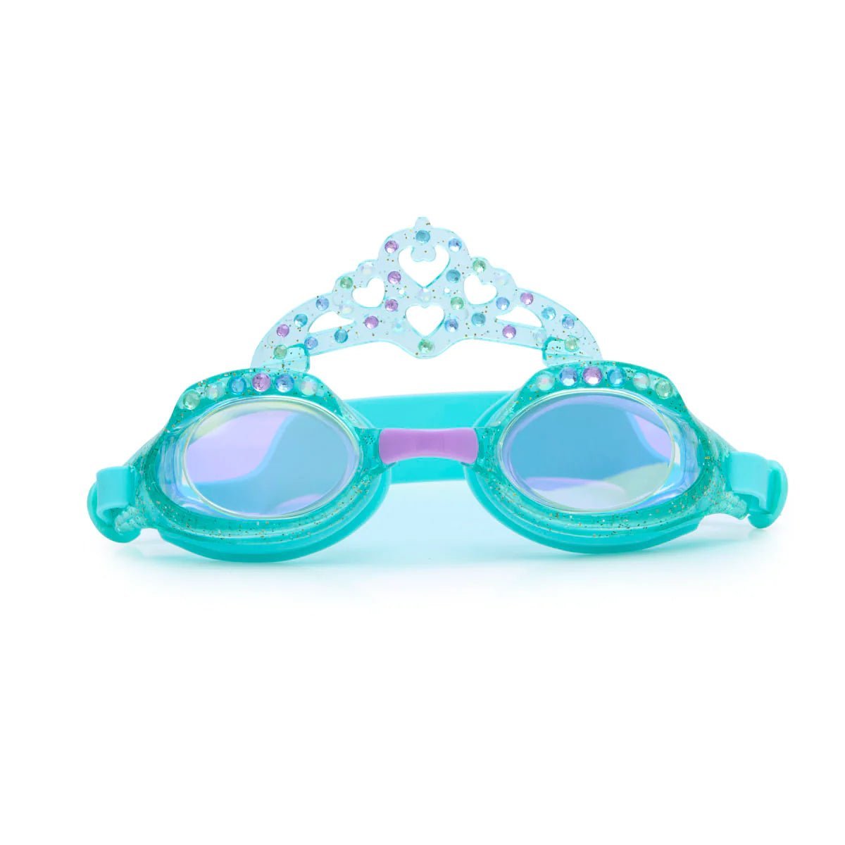 Princess Periwinkle Crown Goggles - Elegant & Stylish Swim Goggles for Women - Perfect for Swimming, Snorkeling, and Pool Parties