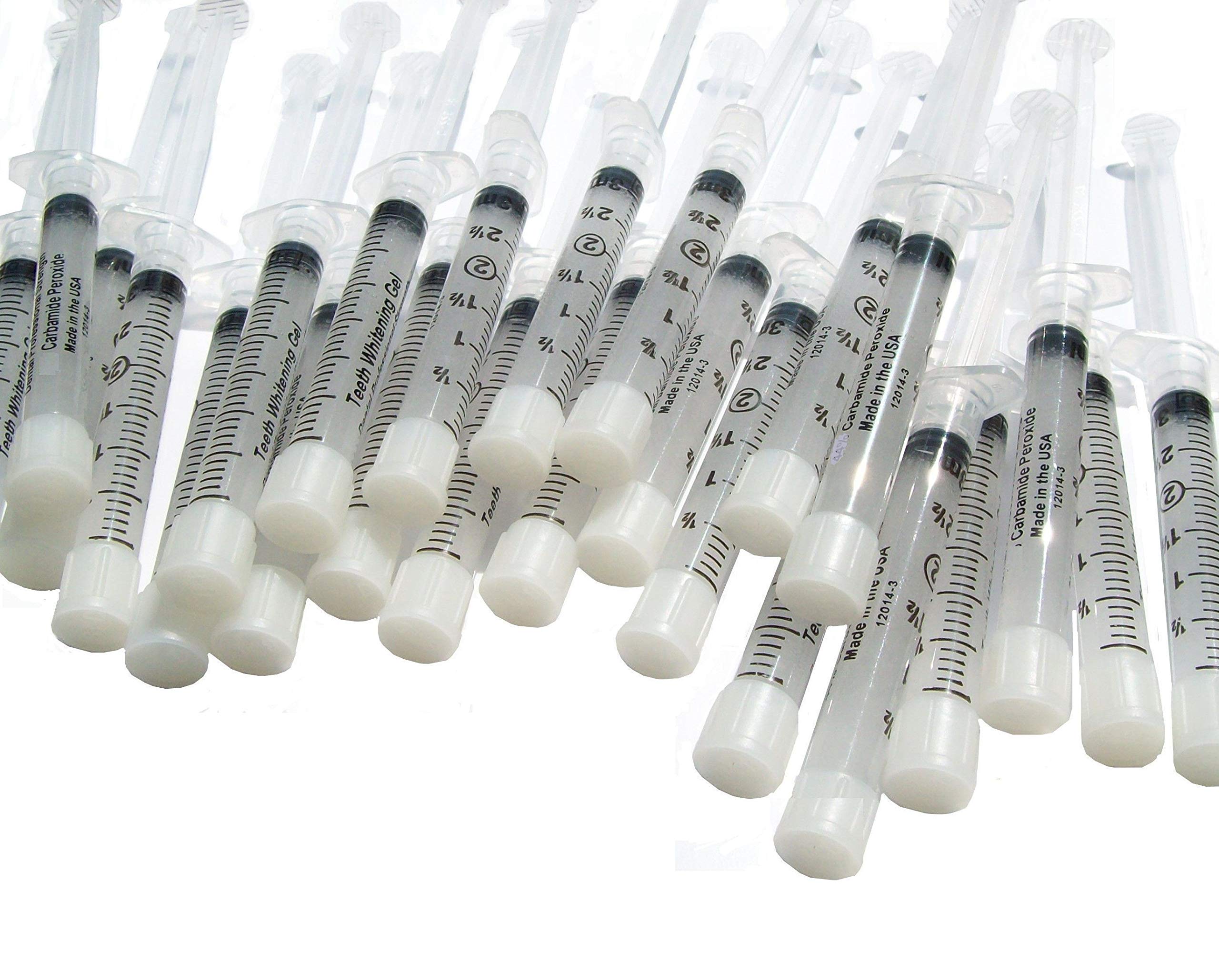 Professional Teeth Whitening Gel with 44% Carbamide Peroxide - 20 Pack of 3ml Syringes for Effective Tooth Bleaching | At-Home Whitening Treatment & Dental Care Solution