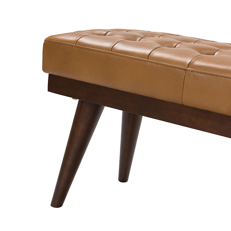 Emilio Mid Century Modern Multifunctional Design Bench - Entryway, Living Room & Bedroom Storage Furniture for Home Decor