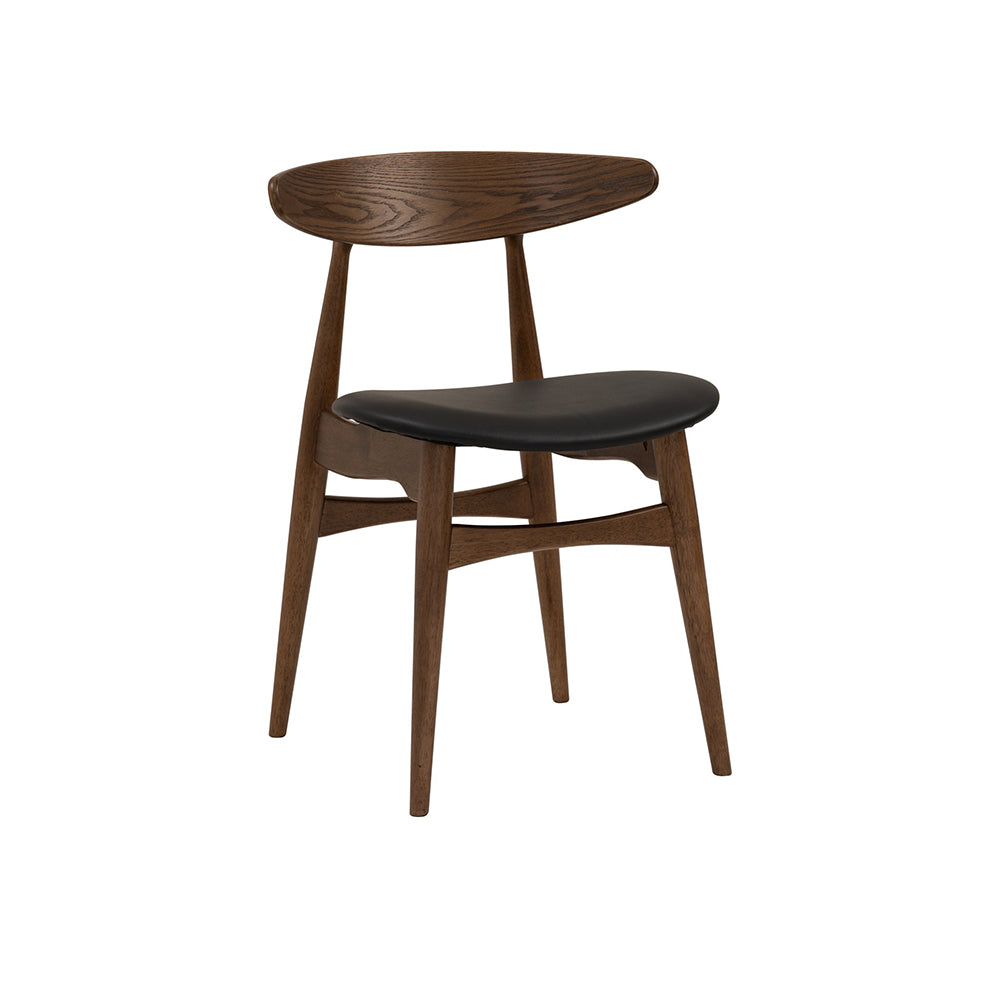 Tracey Dining Chair - Modern Wooden Dining Room Chair with Padded Seat - Perfect for Kitchen, Dining Room, and Home Office Use