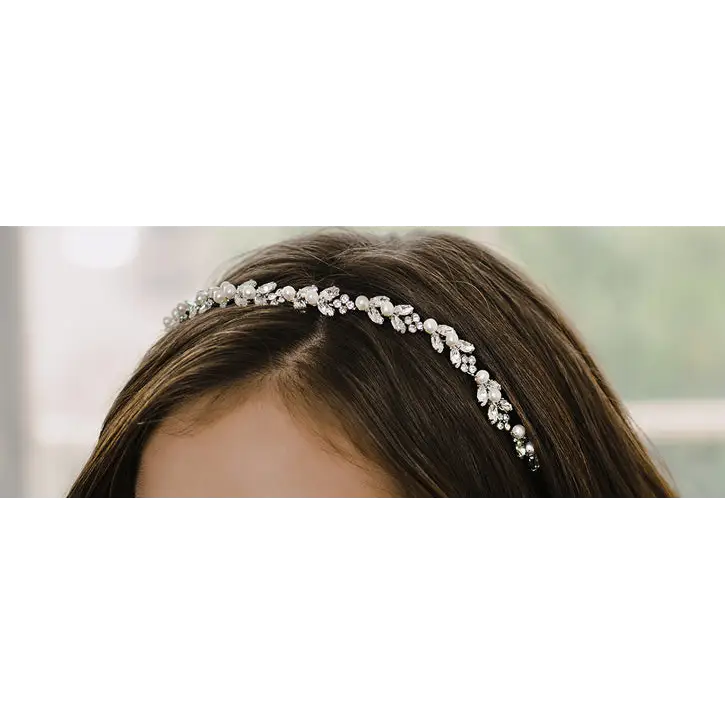 T2102 Tiara - Elegant Rhinestone Bridal Hair Accessory for Weddings, Prom & Special Occasions