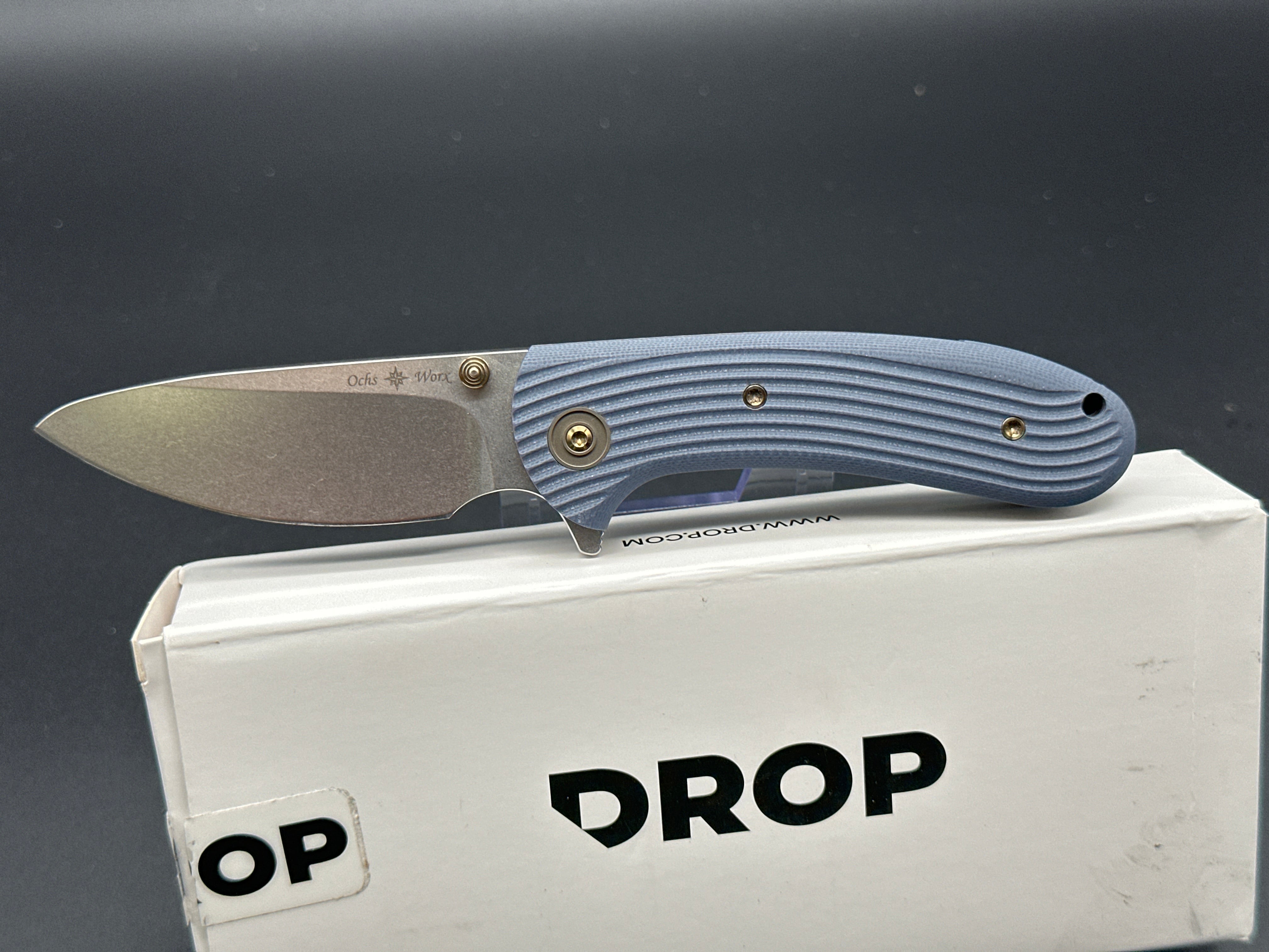 Drop Eric Ochs Lynx - Premium Hunting Knife with Sheath | Durable Outdoor Survival Knife for Camping, Hunting & Bushcraft