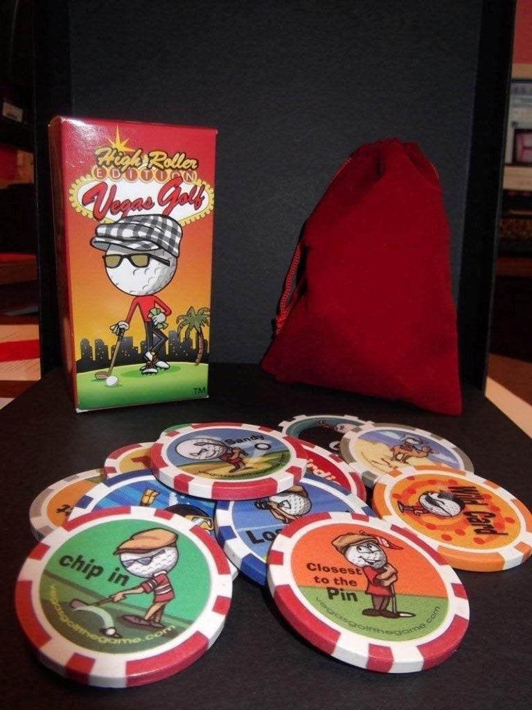 High Roller Vegas Golf Game Set - Fun Casino-Themed Golf Party Game for Adults - Perfect for Bachelor Parties, Game Nights & Casino Events
