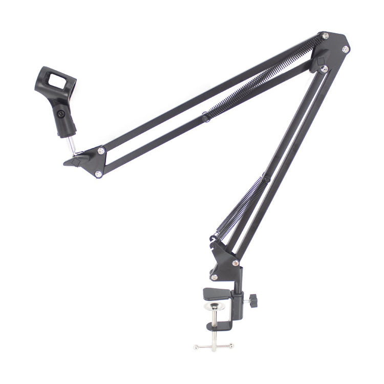 Adjustable Desktop Microphone Stand with Boom Arm - Professional Studio Mic Holder for Podcasting, Streaming & Voice Recording (Ideal for Home Office & Gaming Setup)