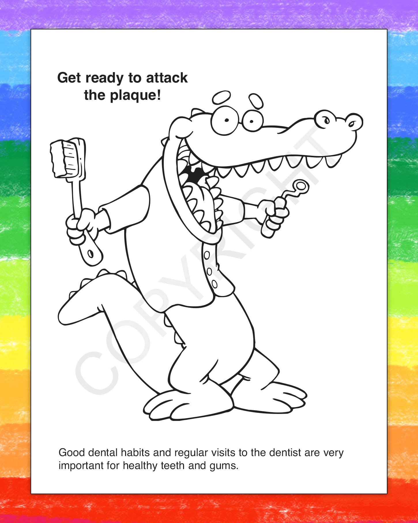 ZOCO Kids Dental Coloring Books - 250 Bulk Pack Promotional Dentist Toys for Children | Fun Oral Hygiene Education Without Crayons | Perfect for Dentist Offices, Schools & Birthday Party Favors