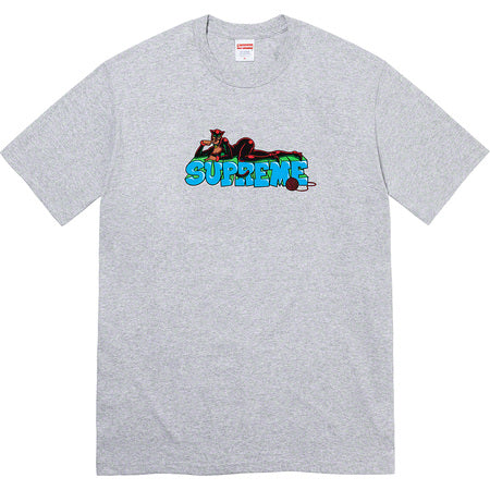 Supreme Catwoman Graphic T-Shirt for Women - Grey Cotton Tee - Perfect for Casual Wear, Cosplay & Superhero Fans