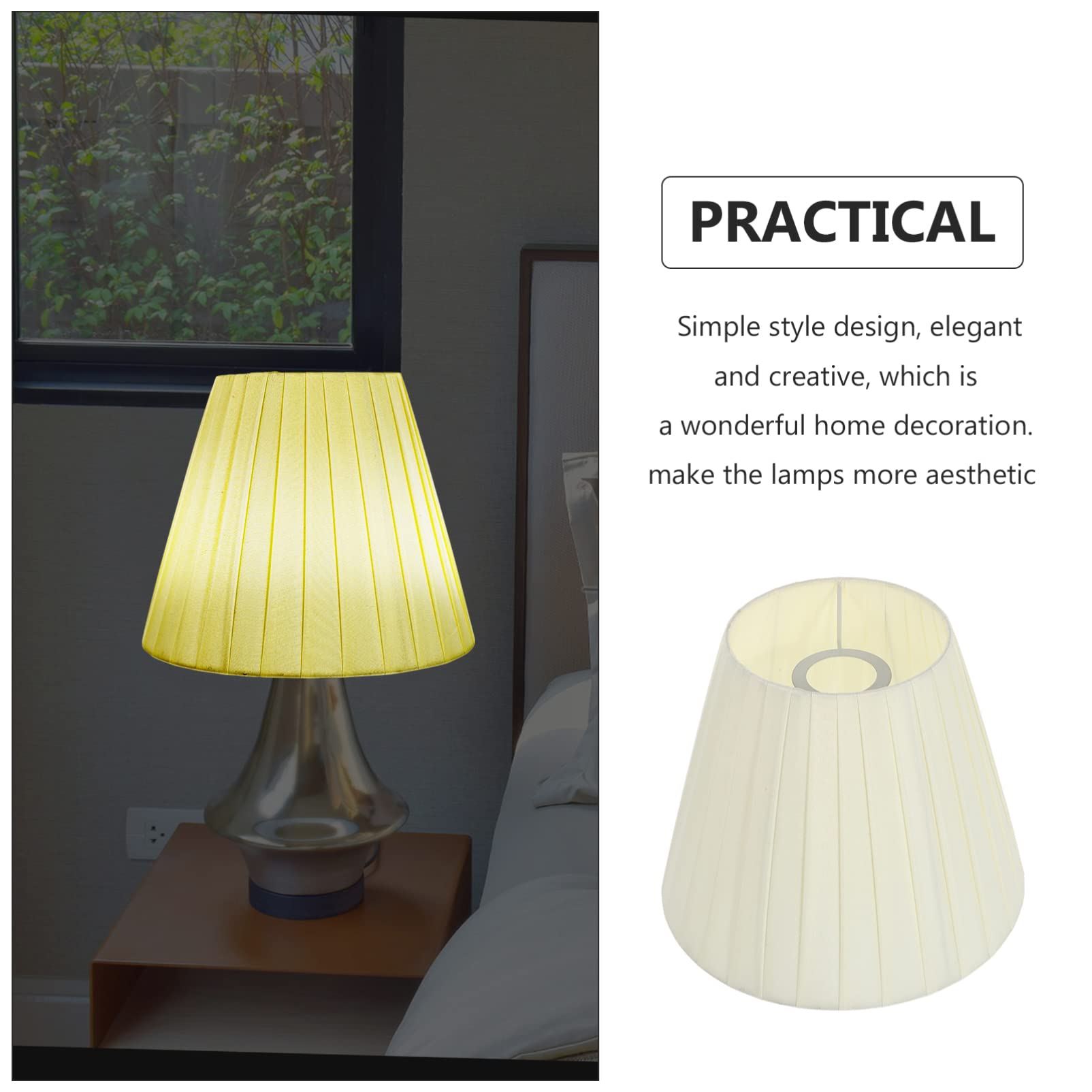 1pc Stylish Lampshade - Modern Light Accessory for Table & Desk Lamps - Home Decor Lighting Upgrade for Bedroom, Living Room & Office Spaces