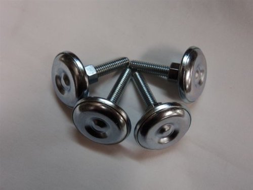 2 Inch Arcade Game Leg Levelers - Set of 4 for Pinball Machines & Arcade Cabinets - Perfect for Stabilizing Gaming Equipment on Uneven Floors