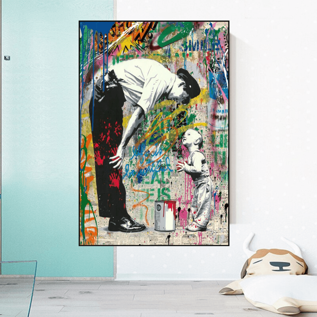 Banksy Life is Beautiful Poster - Powerful Street Art Statement for Home & Office Decor | Inspirational Wall Art for Living Room, Bedroom or Studio