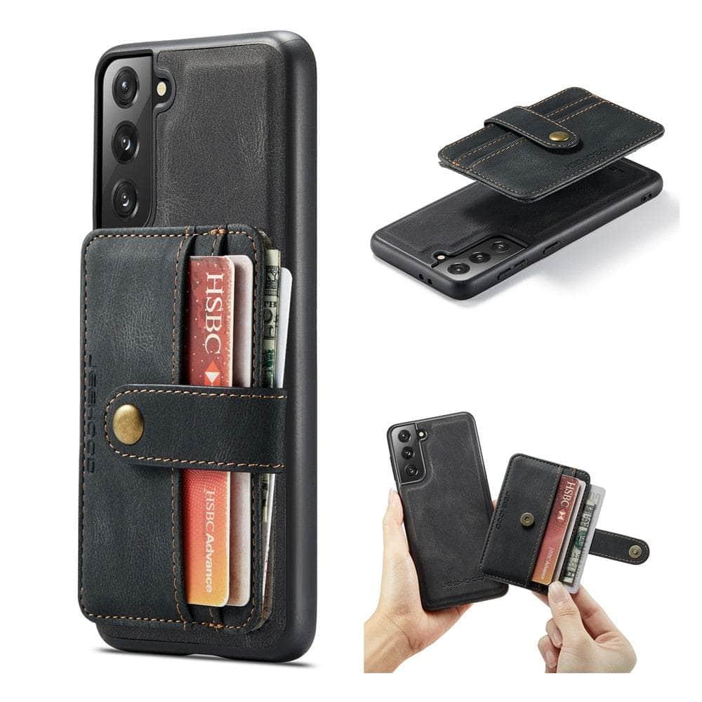 Premium Leather Card Slot Case for Samsung Galaxy S22 Plus - Slim Protective Wallet Cover with RFID Blocking - Perfect for Everyday Use, Travel & Business