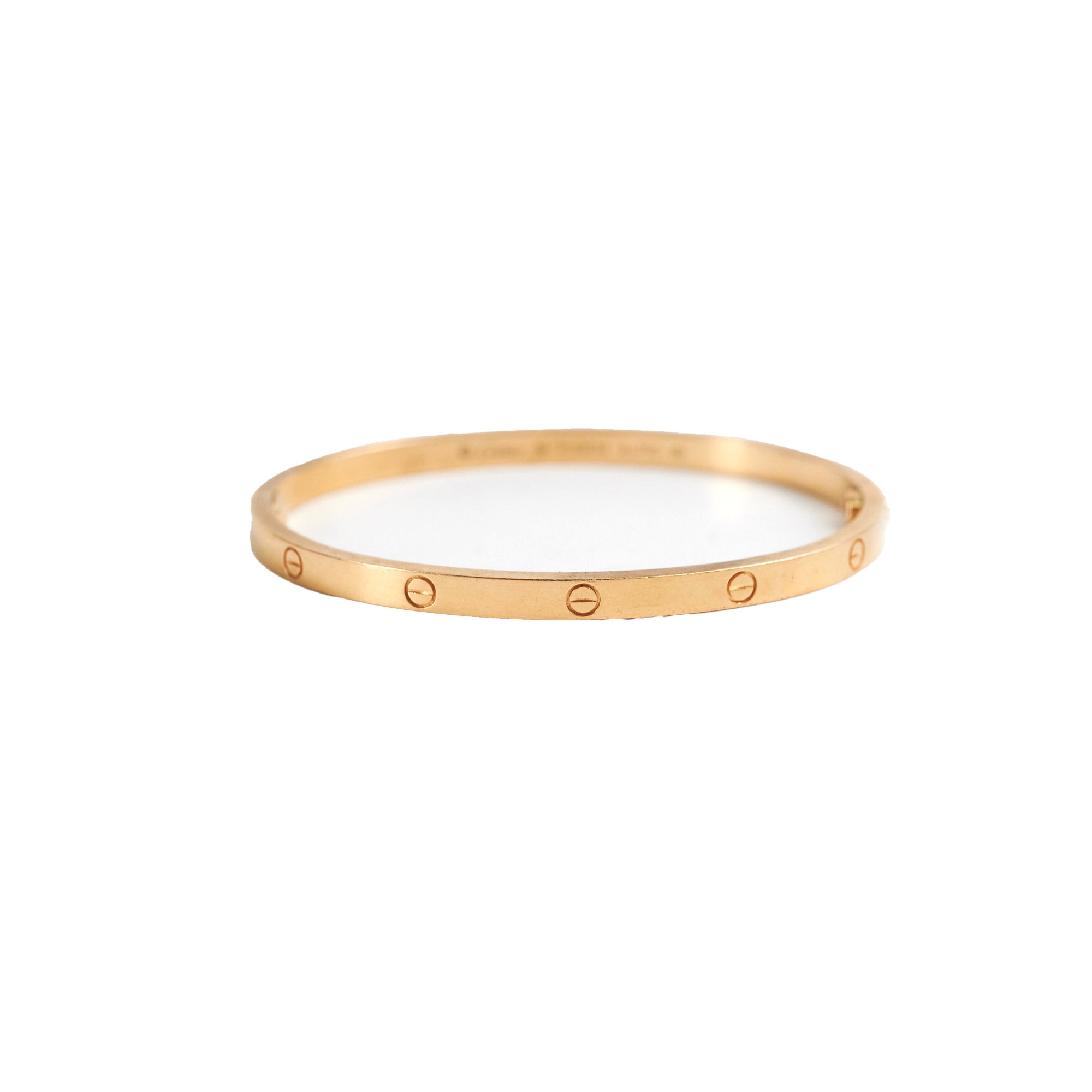 Cartier Love Small Model 16 Yellow Gold Bracelet for Women - Luxury Jewelry Gift for Anniversary, Wedding & Special Occasions