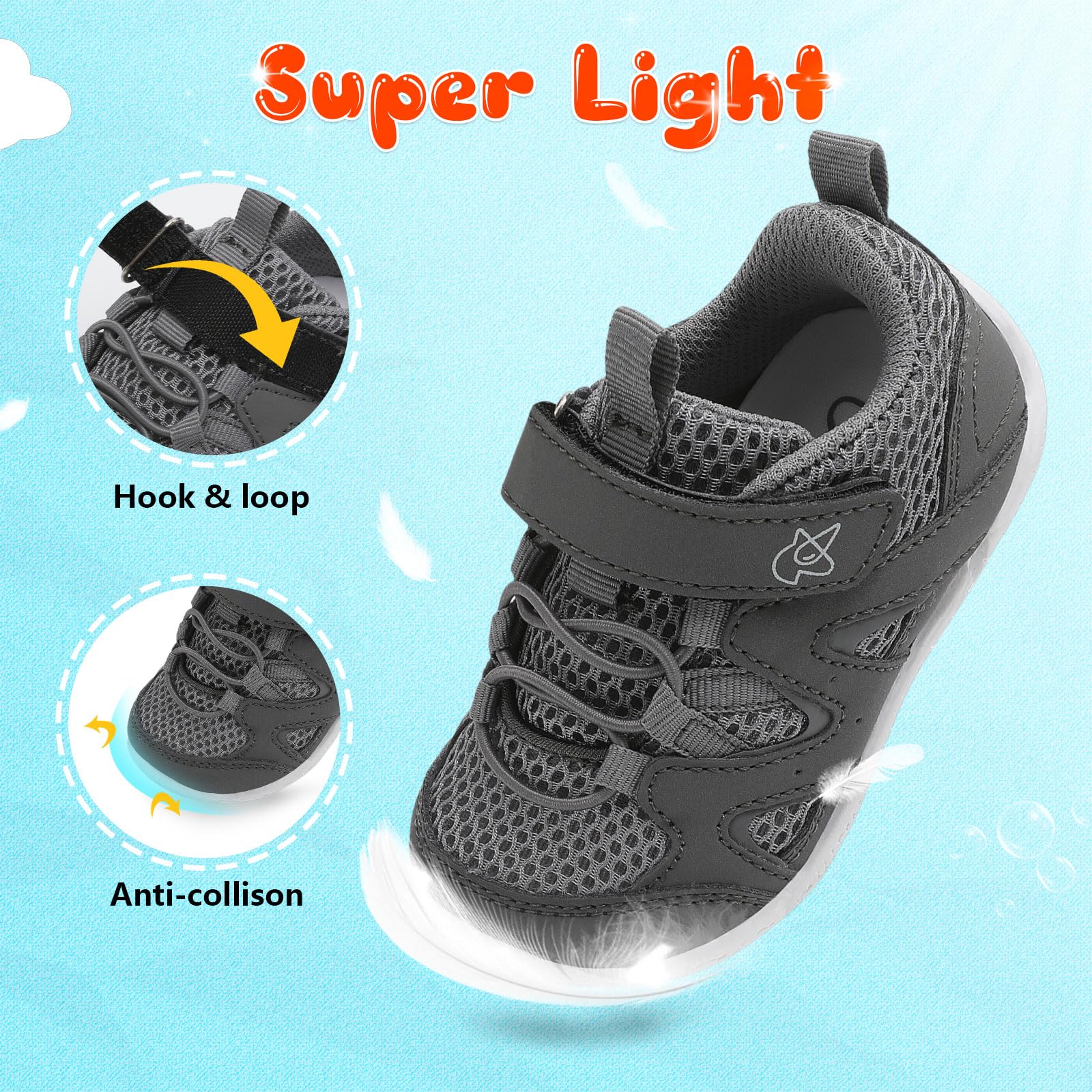 **LeIsfIt Baby Walking Shoes for Boys & Girls - Non-Slip Toddler Sneakers with Breathable Design - First Walkers & Crib Shoes for Infants - Perfect for Indoor Play, Outdoor Adventures & Special Occasions**