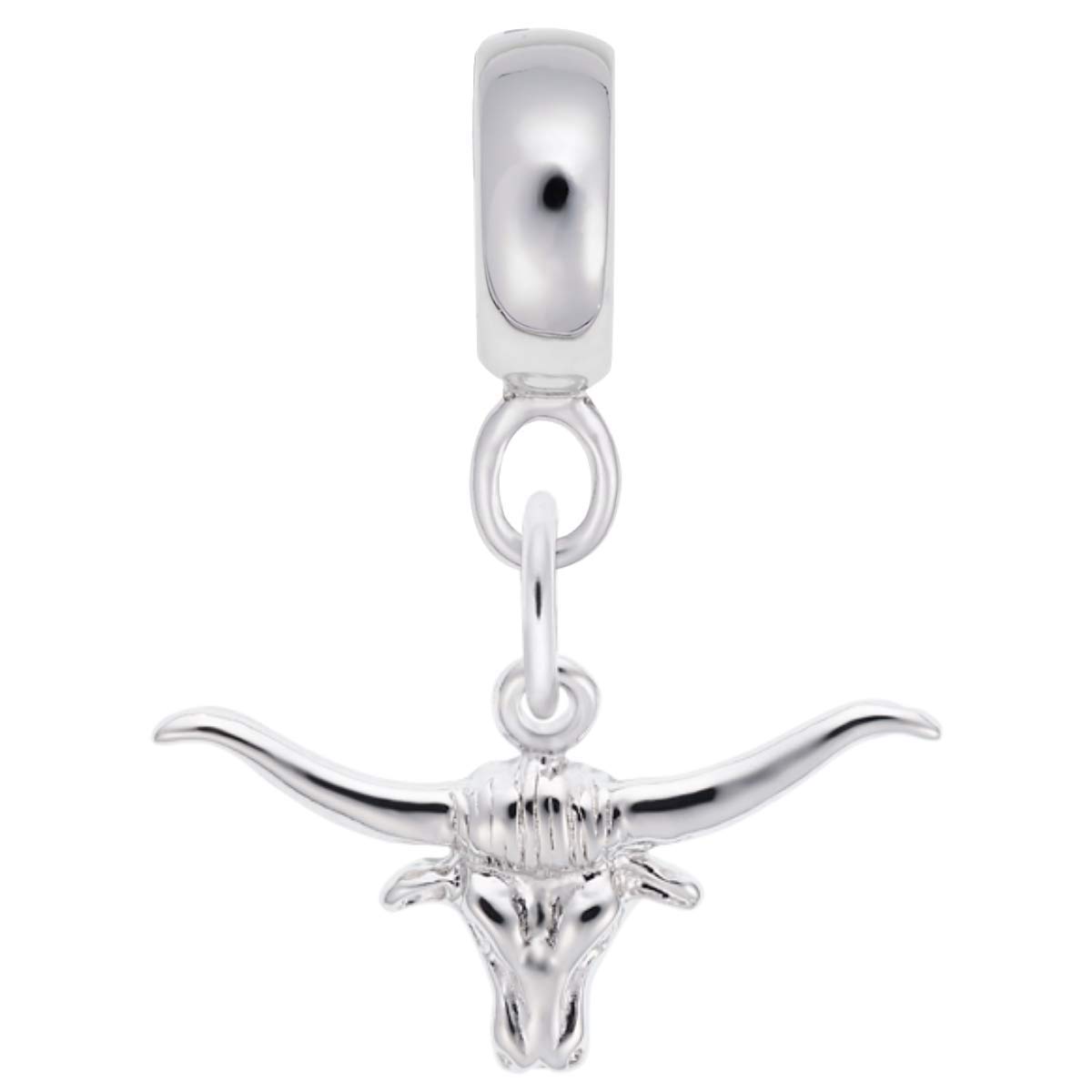 Steer Charm Dangle Beads for Bracelets & Necklaces - Western Style Jewelry Making Supplies for Cowgirl Fashion & DIY Accessories