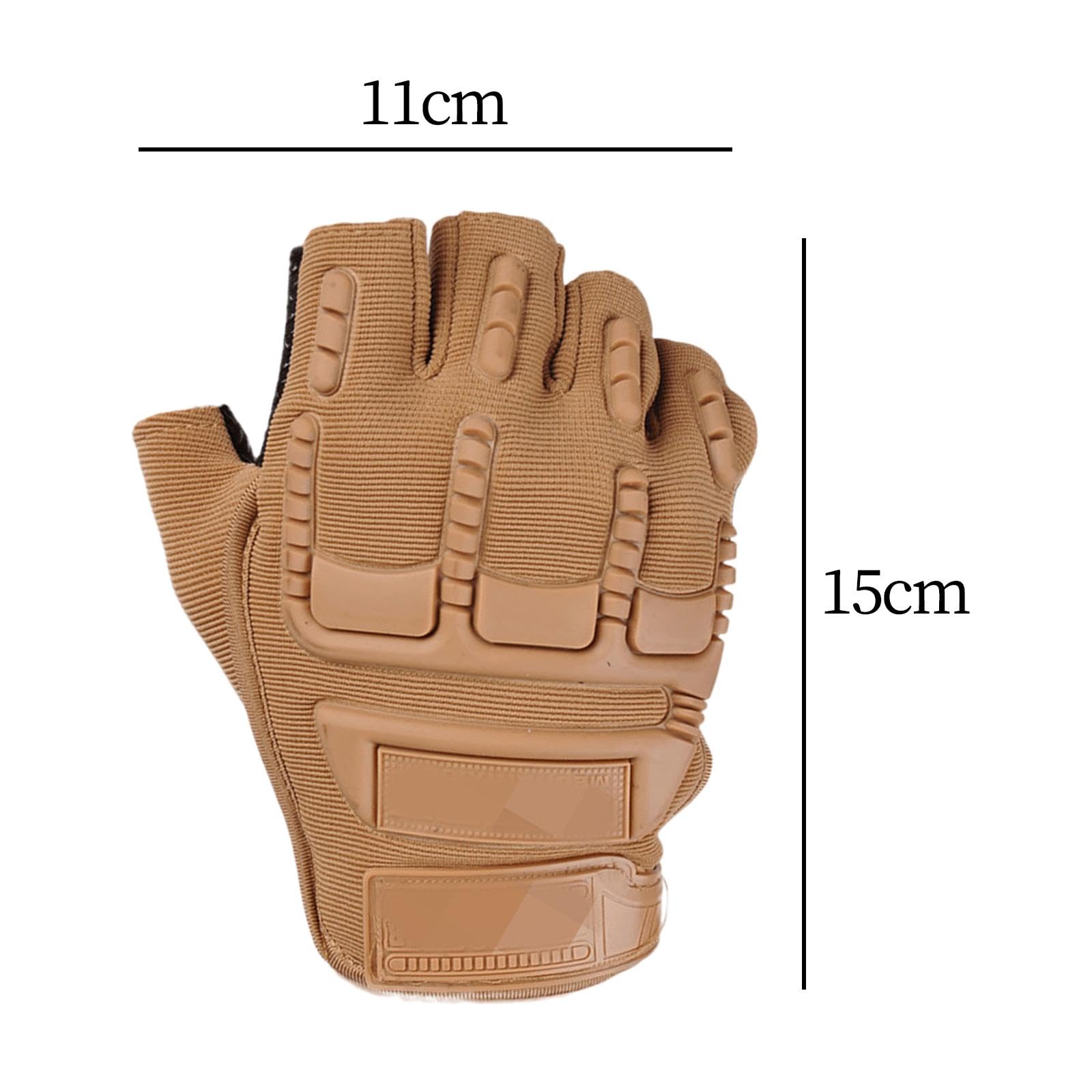 DYNWAVE Half Finger Gloves for Men & Women - Breathable Fingerless Gloves with Palm Protection - Ideal for Cycling, Motorcycling, Gym Workouts, Camping & Outdoor Activities