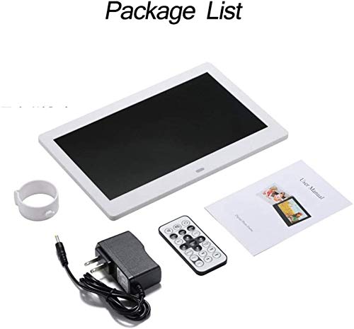 7 Inch Digital Photo Frame - 1024x600 HD IPS Display, Picture/Music/Video Player with Calendar & Alarm | Auto On/Off Timer | Perfect for Home, Office & Gift (Black)