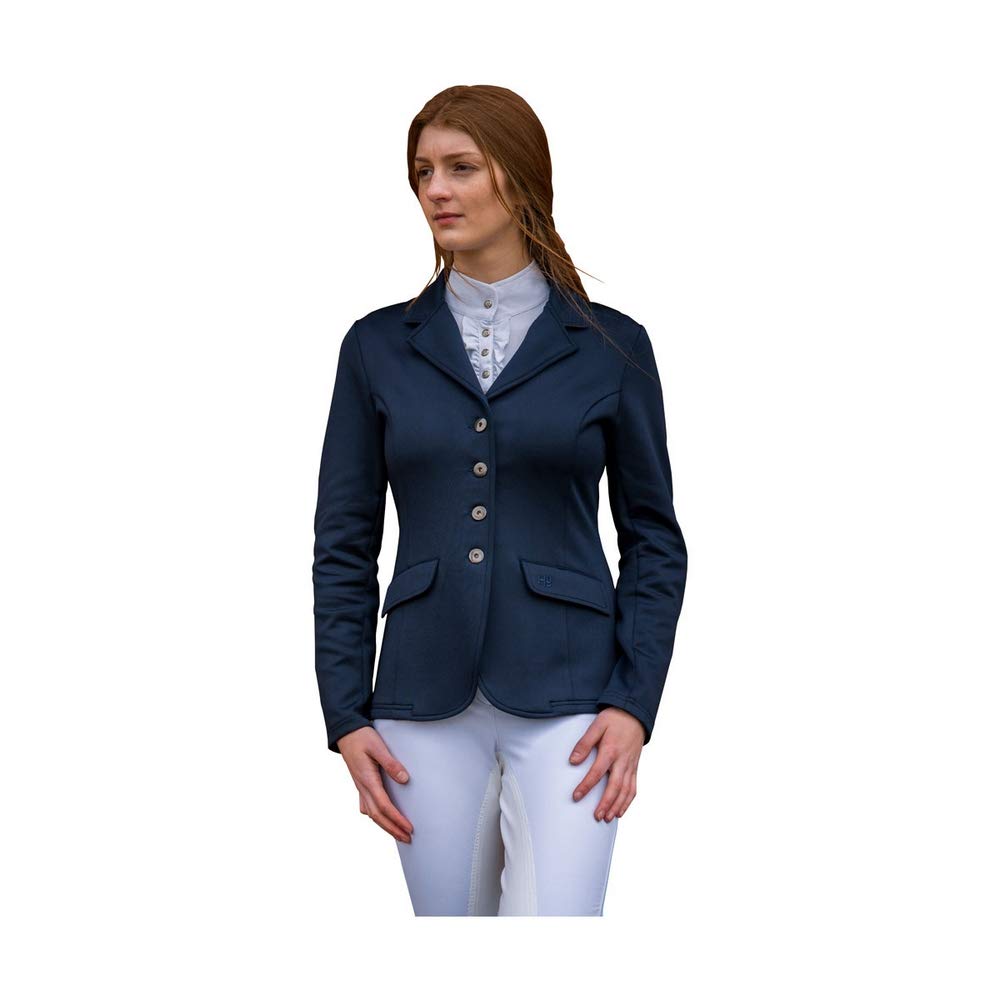 Women's Stoneleigh Competition Jacket - XL Size Navy Blue Equestrian Riding Coat for Horseback Riding & Outdoor Sports