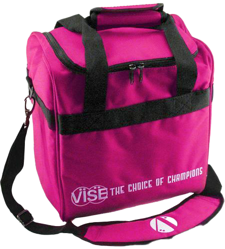 Premium Pink 1 Ball Tote Bowling Bag with Comfortable Shoulder Strap - Perfect for League Play, Practice Sessions & Tournament Travel