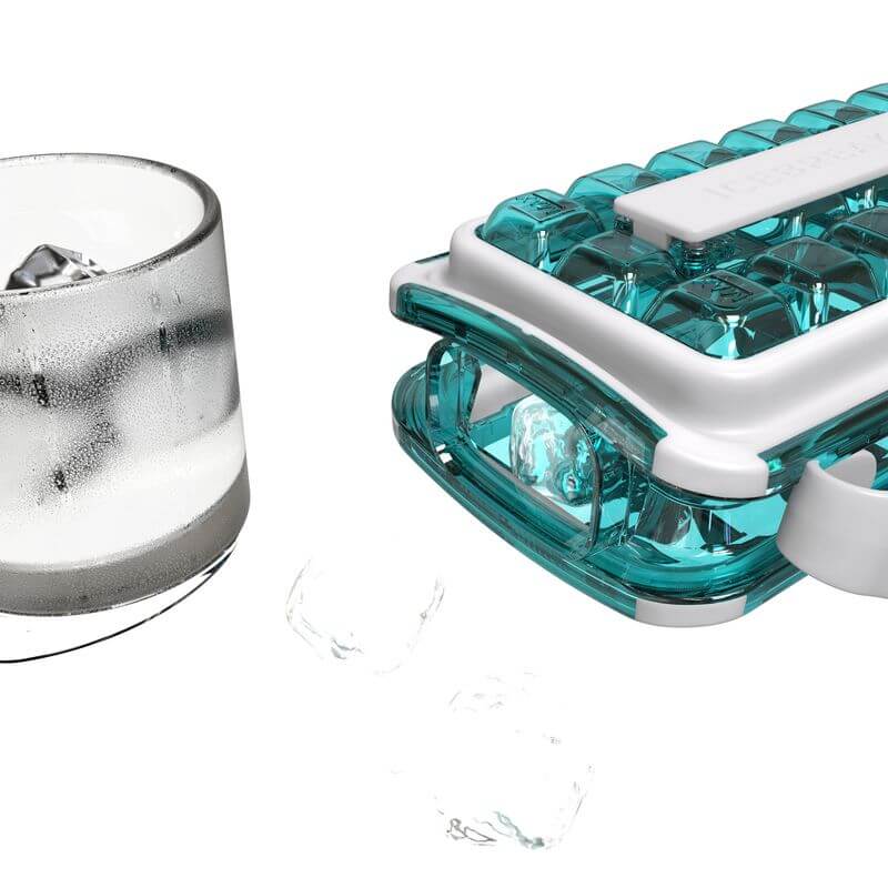 Icebreaker 4-in-1 Countertop Ice Maker Machine with Self-Cleaning Function - Fast Ice Production in 6-8 Minutes - Perfect for Home, Office, Party & Outdoor Use (Blue)
