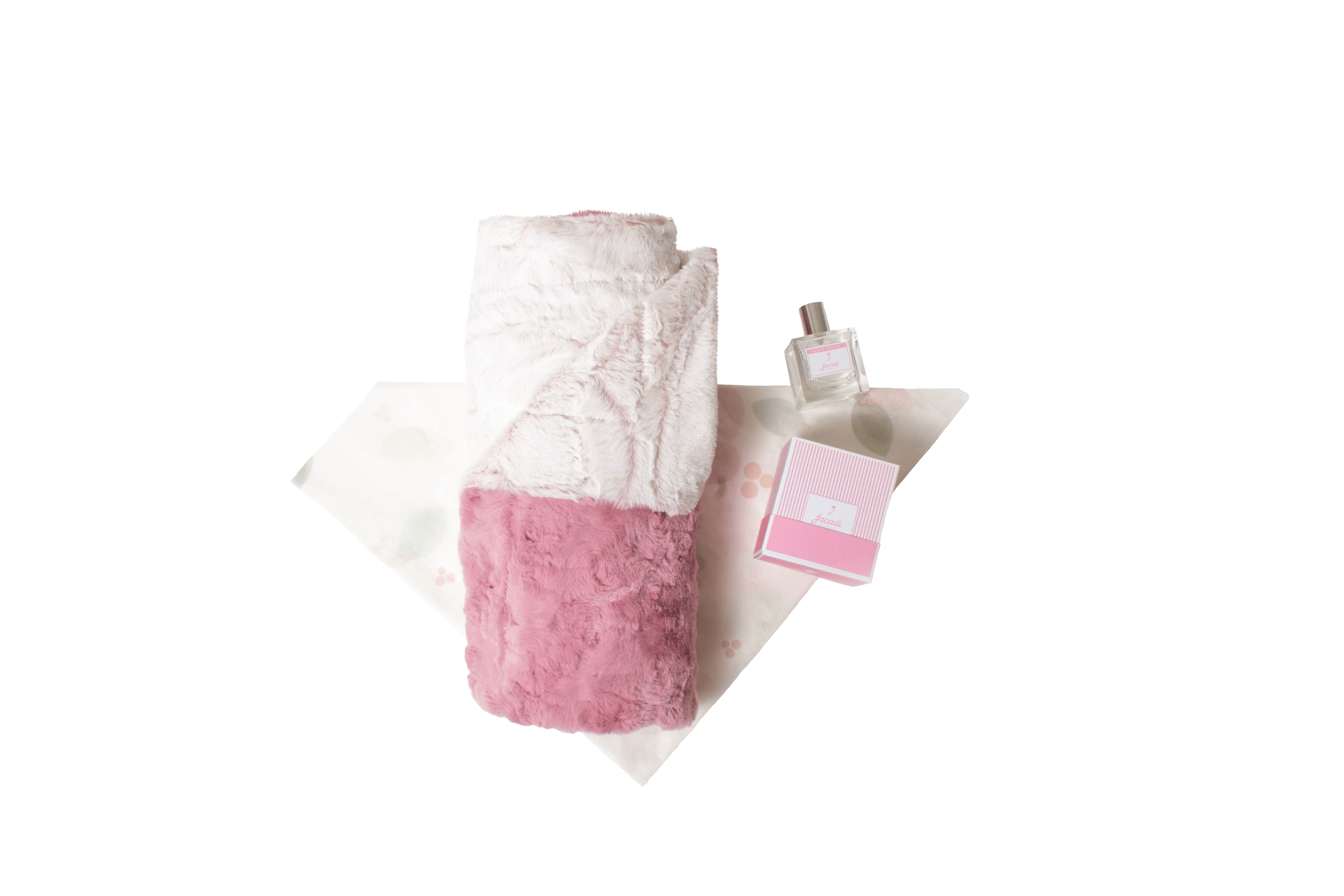Soft Baby Girl Blanket Gift Set - Pink Floral Receiving Blanket & Matching Hat - Perfect for Newborn Photography, Baby Shower Gifts & Nursery Essentials