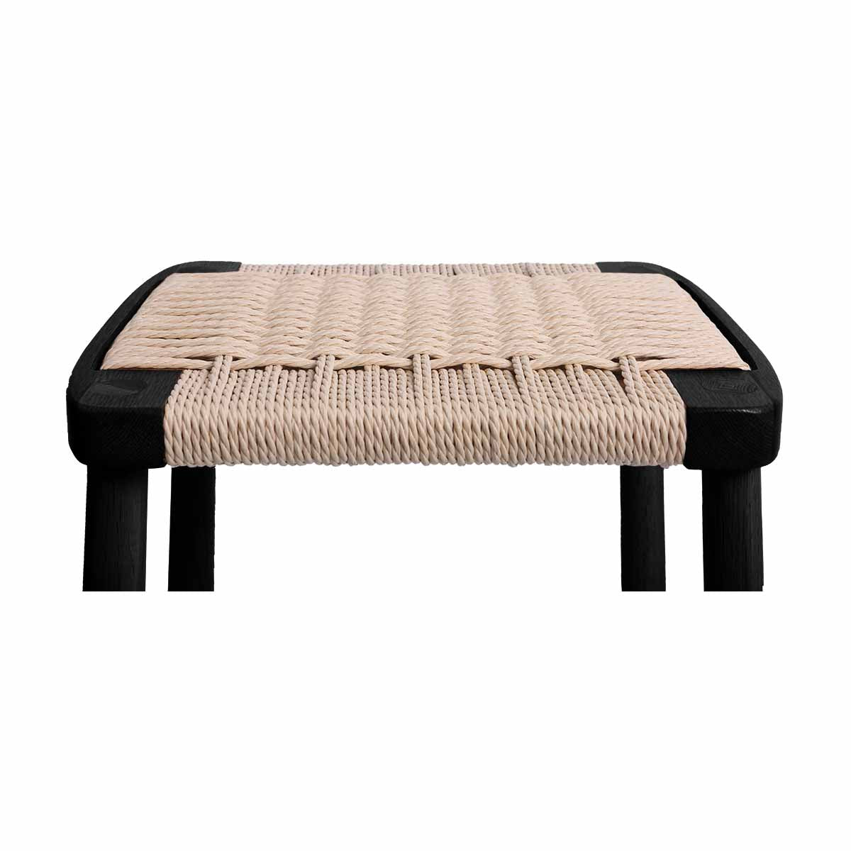 Fitzroy Rattan Bar Stool - Natural Wicker Counter Height Stool with Cushion - Perfect for Kitchen Island, Breakfast Nook & Outdoor Patio Seating